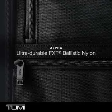TUMI Alpha Split Travel Kit - Compact Toiletry Bag for Men & Women - Features Removable Leather Handle & 3 Zip Pockets