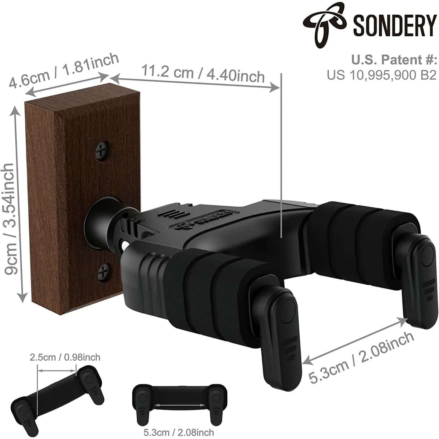 Sondery Guitar Wall Mount Hanger - 2 Pack