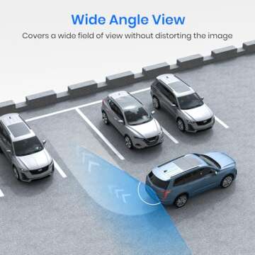 AUTO-VOX CS-2 Wireless Backup Camera with 4.3" Car Monitor, Easy Install Stable Digital Signal Back Up Camera System, Super Night Vision Reverse Cam for Truck, SUV, Van, Trailer