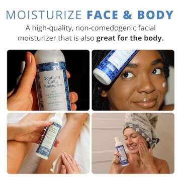 Almond Clear Soothing Daily Moisturizer | Lightweight Hydrating Moisturizer for Acne-Prone Skin on Face and Body | Mandelic Acid, Aloe Vera, Squalane, Hyaluronic Acid & Botanical Extracts | 6.7 oz