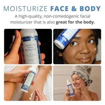 Almond Clear Soothing Daily Moisturizer | Lightweight Hydrating Moisturizer for Acne-Prone Skin on Face and Body | Mandelic Acid, Aloe Vera, Squalane, Hyaluronic Acid & Botanical Extracts | 6.7 oz