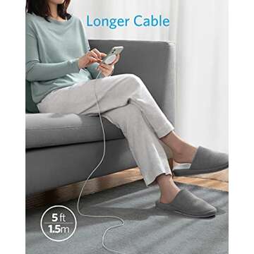 Anker Magnetic Wireless Charger with 5 ft USB-C Cable