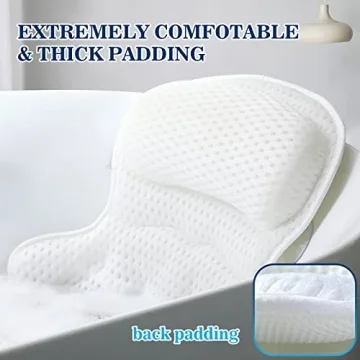 Luxury Bath Pillow for Enhanced Tub Comfort and Support