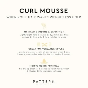 PATTERN Beauty Curl Mousse for Defined, Bouncy Curls