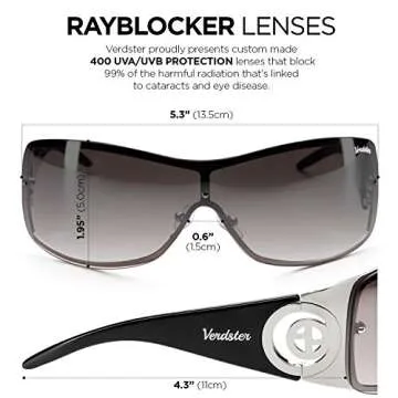 Fashionable Verdster Sunglasses for Women - Stylish UV Shield