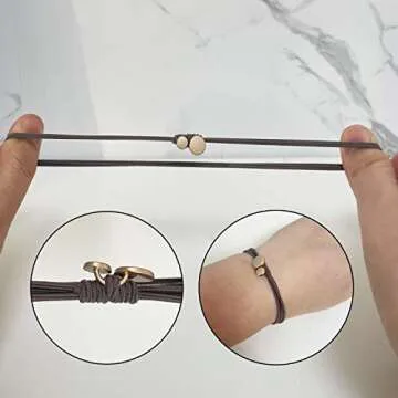 UDeBe Fashion Hair Ties - Stylish Metal Bead Elastics