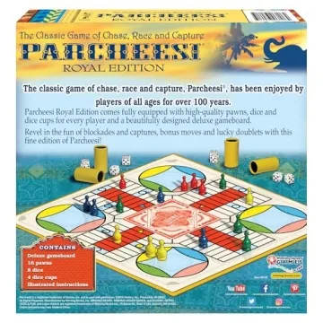 Parcheesi Royal Edition Classic Family Board Game