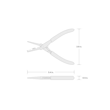 TEKTON Mini Needle Nose Pliers for Precision Crafting