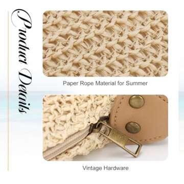 Oweisong Straw Crossbody Bag for Women - Trendy 2025