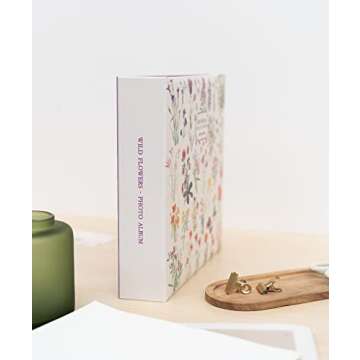 Grupo Erik Botanical Wild Flowers Photo Album | 6x4 Photo Album - 10x15 cm | Family Photo Album 200 Pockets | Friend Gifts | Photo Books For Memories | Photo Album Slip In