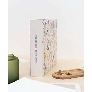 Grupo Erik Botanical Wild Flowers Photo Album | 6x4 Photo Album - 10x15 cm | Family Photo Album 200 Pockets | Friend Gifts | Photo Books For Memories | Photo Album Slip In