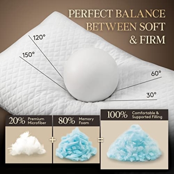 Adjustable Shredded Memory Foam Pillow for All Sleepers