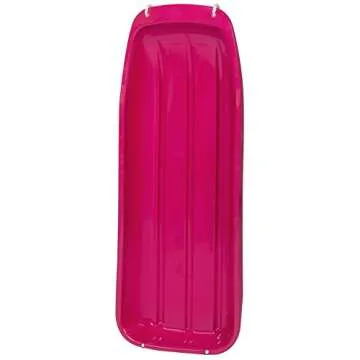 Best Choice Products 48in Kids Plastic Toboggan Snow Sled w/Pull Rope - Pink