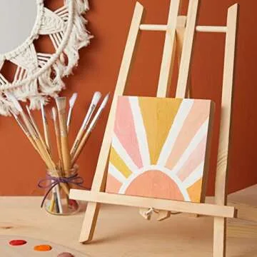 Bright Creations 6 Pack Unfinished Wood Canvas Boards for Painting, Blank Deep Cradle 5x5 Panels for Art Projects (0.85 in Thick)