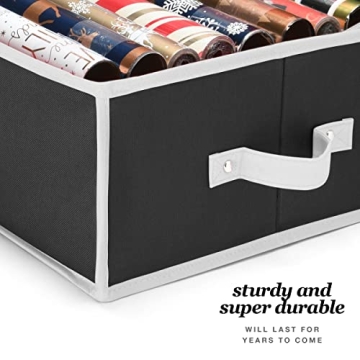 HOMIOR Wrapping Paper Organizer Storage for Christmas Gifts
