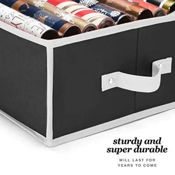 HOMIOR Wrapping Paper Organizer Storage for Christmas Gifts