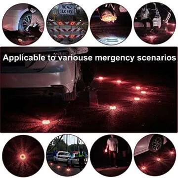 DK-WINER LED Road Flares Emergency Car Kit for Safety