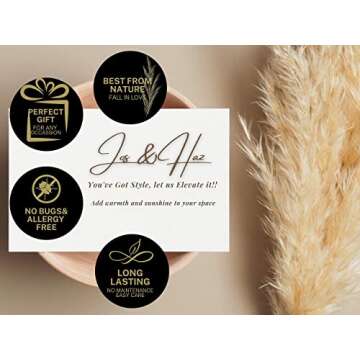 Pampas Grass 48 Inch (4ft) Natural Beige 4pcs-Tall, Fluffy and Large Natural Dried Pampas Grass Decor for Boho Flower Arrangements Home Decor and Wedding Decorations