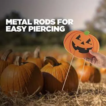 Halloween Family Friendly 6 Piece Yard Decoration Signs