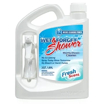 Wet & Forget Shower Cleaner Spray Multi-Surface Weekly Application Requires No Scrubbing, Bleach-Fre...