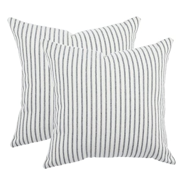 Stylish BOYSUM Gray and Beige Throw Pillow Covers