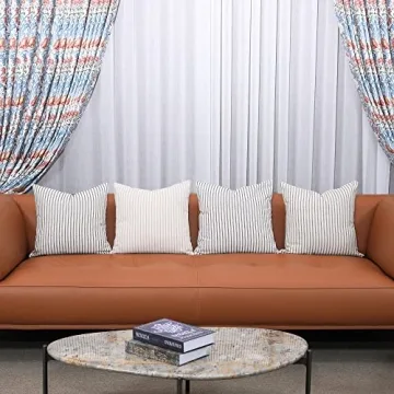 Stylish BOYSUM Gray and Beige Throw Pillow Covers