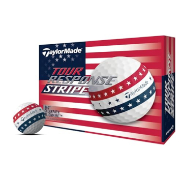 TaylorMade Golf Tour Response Stripe USA Golf Balls - One Dozen