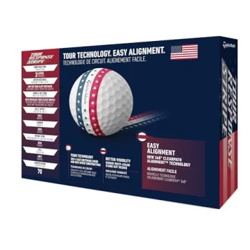 TaylorMade Golf Tour Response Stripe USA Dozen Golf Balls