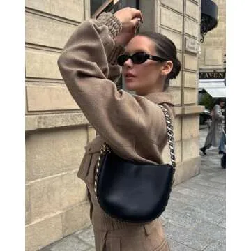 GUVIVI Trendy Oval Sunglasses Retro Vintage 90s Styles