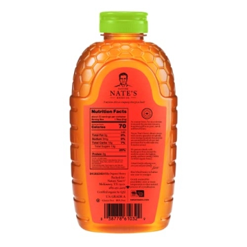 USDA Organic Raw Honey 32oz by Nature Nate's