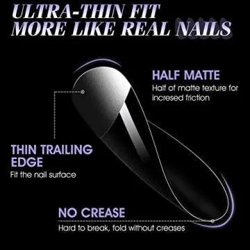 Gelike Soft Gel Nail Tips Kit - 240pcs Natural Extensions