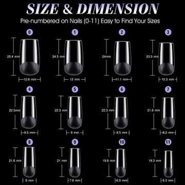 Gelike Soft Gel Nail Tips Kit - 240pcs Natural Extensions