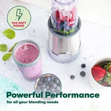 BELLA Personal Size Rocket Blender for Smoothies and Protein Shakes, Portable Juice Maker and Mini F...