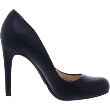Jessica Simpson Women's Calie Pump, Black Sleek, 9
