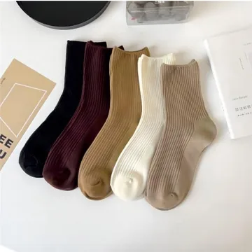BigBigMe Women's Soft Cotton Crew Socks for Daily Comfort