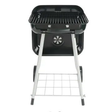 Portable Steel Charcoal Grill with Wheels Kingfords Included