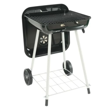 Portable Steel Charcoal Grill with Wheels Kingfords Included