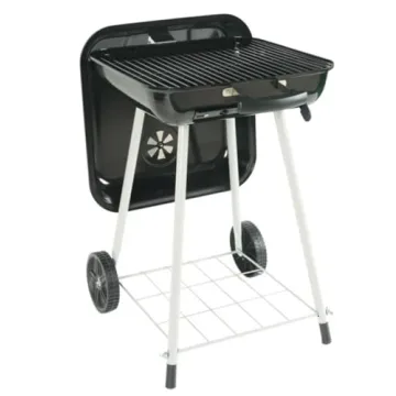 Portable Steel Charcoal Grill with Wheels Kingfords Included