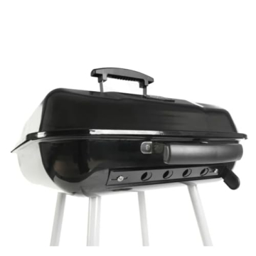Portable Steel Charcoal Grill with Wheels Kingfords Included
