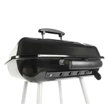 Portable Steel Charcoal Grill with Wheels Kingfords Included