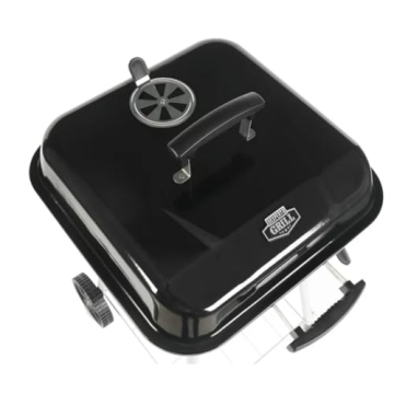 Portable Steel Charcoal Grill with Wheels Kingfords Included