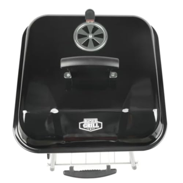 Portable Steel Charcoal Grill with Wheels Kingfords Included