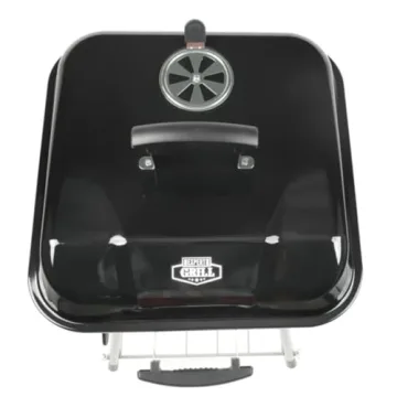 Portable Steel Charcoal Grill with Wheels Kingfords Included