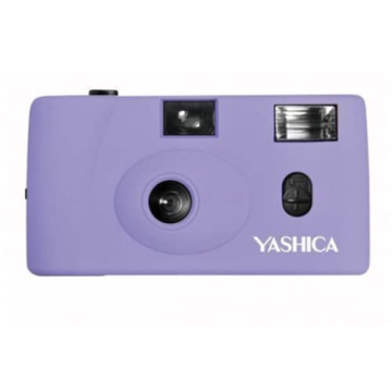 YASHICA MF-1 Snapshot Art 35mm Film Camera Set (Lavender)