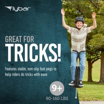 Flybar Master Pogo Stick for Kids 9+, Safe & Durable