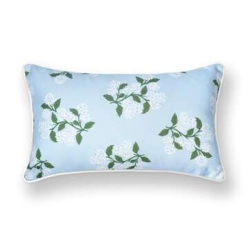 Hofdeco Coastal Lumbar Pillow Cover - Water Repellent Design