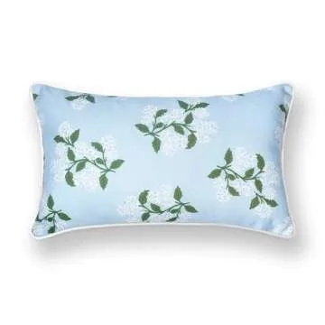 Hofdeco Coastal Lumbar Pillow Cover - Water Repellent Design