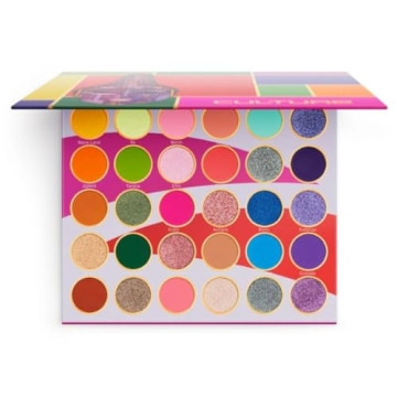 Juvia's Place Palette Culture - Yellow, Greens, Pink, Purple, Orange, Chromatic & Glitter Shades, 30...