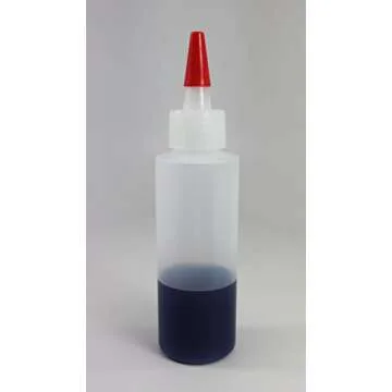 Pinnacle Mercantile (8-Pack 4 Oz Plastic Squeeze Bottles Long Red Tip Caps Food Grade Perfect for Ic...