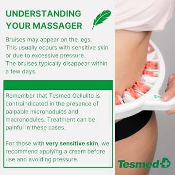 TESMED Anti Cellulite Massager: Clinically Proven Efficacy, Made in Italy, with Converging & Diverging Roller Technology. Patented Cellulite Roller for Thighs and Buttocks.